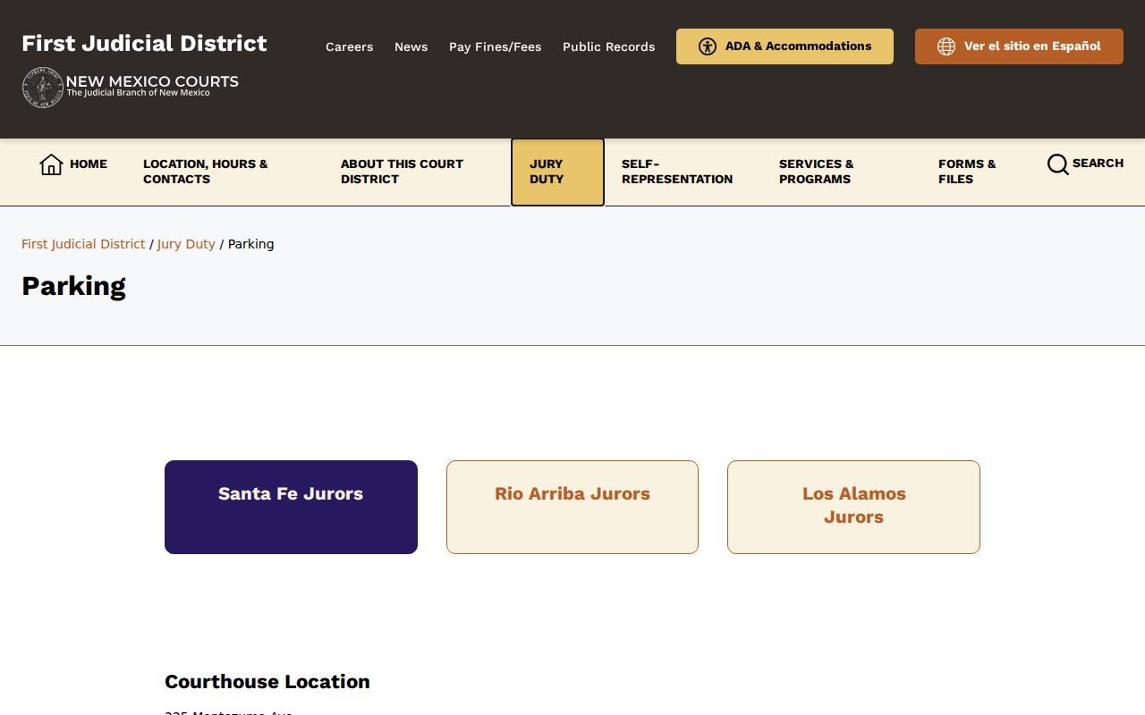 Los Alamos County court docket visitor parking guidance